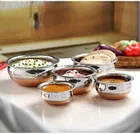 LEROYAL  Stainless Steel Copper Bottom Handi Pot Set 
