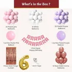 6th Happy Birthday Balloon Decoration Kit, Multicolor, Pack Of 66