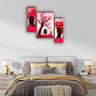 MDF 2 Pcs Designer Wall Painting for Home & Office 