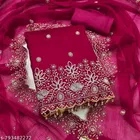 Punjabi/All Over Suits Embellished Embroidered Semi-Stitched Suits 
