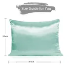 Grover Silk Pillow Cover Green 17x27inch Pack of 2