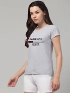 Round Neck Printed T-Shirt for Women 