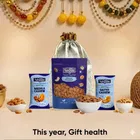 Navguni Almond Nonpareil (Gold) 200 g , Navguni Roasted Masala Cashew 35 g , Navguni Roasted Salted Cashew 35 g , Designer Potli