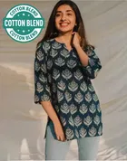 Cotton Block Print Short Kurti for Women 