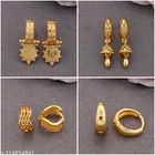 Gold-Plated Earrings/Studs/Bali Combo