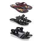 Sandals with 2 Pairs Flats for Women 