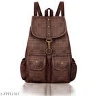 PU Backpack for Women (Brown)