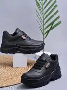 Shoetopia Girls Sneakers - Black 