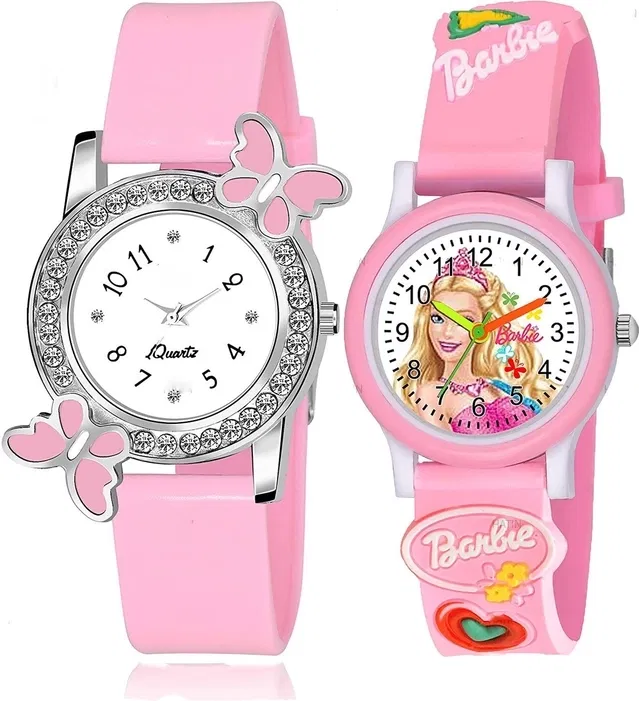 Analog Watches for Women & Girls (Multicolor, Pack of 2)