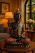 Akarts Meditating Buddha Statue Showpiece - 23 cm