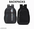 Polyester Backpack for Men & Women, Black