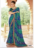 Georgette Printed Saree for Women 