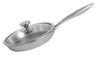 Nirlon Stainless Steel Fry Pan with Glass Lid 