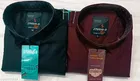 Cotton Blend Solid Shirt for Men, Multicolor, Pack of 2 
