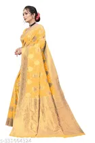 Chanderi Cotton Zari Woven Saree for Women 