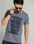 Round Neck Printed T-Shirt for Men 