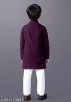 Ethnic Motif Rayon Pyjama Set for Boys 