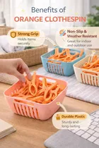 Clip Storage Basket | Cloth Drying 16 Clips Set Assorted Any 1 Colour