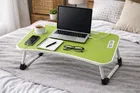 Laptop & Study Table, Foldable and Portable/Ergonomic & Rounded Edges/Non-Slip Legs Lime, Green 