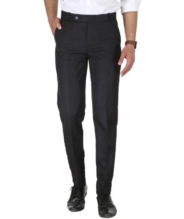 Cotton Trouser for Men (Black, 32)