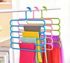 K Kudos 5 Layer Pants Clothes Hanger for Wardrobe Storage Organizer Rack 