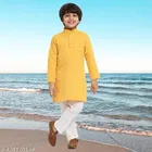 Cotton Blend Kurta with Pyjama for Boys 