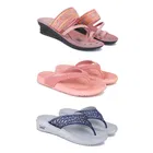 Combo of Heels with Slippers for Women 