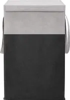 Canvas Laundry Basket,Black,  