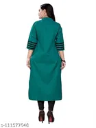 Solid Cotton Blend Kurti for Women 