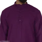 Cotton Blend Solid Kurta with Pyjama for Men 