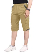 Cotton Solid Capri for Men 