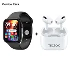 I8 Pro Smart Watch Series 8 with multiple Features Smartwatch and Tecsox TecPod In Ear Bluetooth Earbuds 