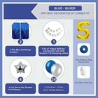 5th Happy Birthday Balloon Decoration Kit, Blue, Set of 1