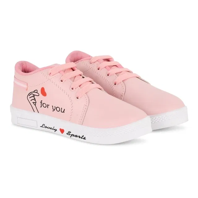 Casual Shoes for Women (Pink, 6)