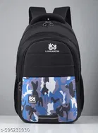 Polyester Backpack for Men & Women, Black