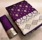 Jacquard Printed Saree for Women 