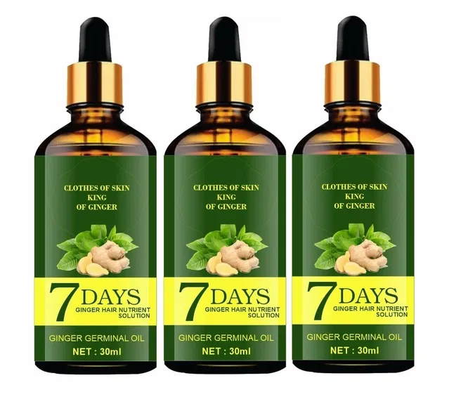 7 Days Ginger Germinal Herbal Hair Oil (30 ml, Pack of 3)