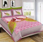 Cotton Queen Bedsheet with 2 Pillow Cover 