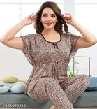 Satin Nightsuit for Women 