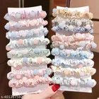Fabric Hair Scrunchies for Women & Girls 