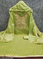 Embroidered Floral Patiala Suit for Women 