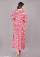 Anarkali Rayon Printed Kurti for Women 