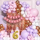 6th Happy Birthday Balloon Decoration Kit, Multicolor, Pack Of 66