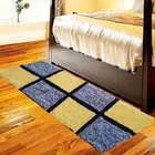 Alaqsa Checks Bed runner 15x47inch Yellow Pack of 1