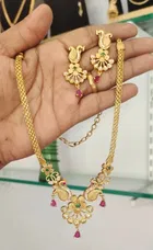 Zircon Gold-plated Necklace Set for Women 