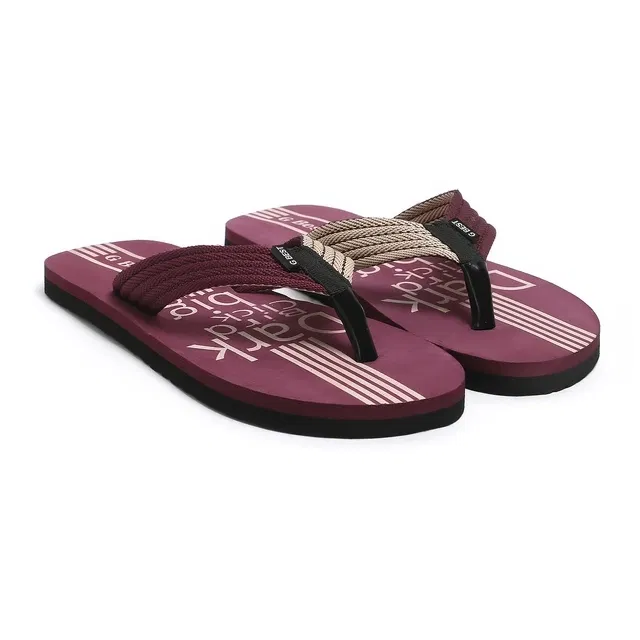 G-Best Men Slippers (Maroon, 7)