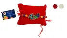 Metal Rakhi with Greeting Card & Roli Chawal 