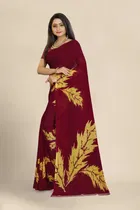Georgette Printed Saree for Women 