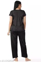 Satin Nightsuit Set for Women 