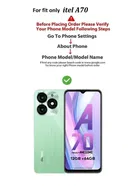 itel A70 Rubber Mobile Cover 